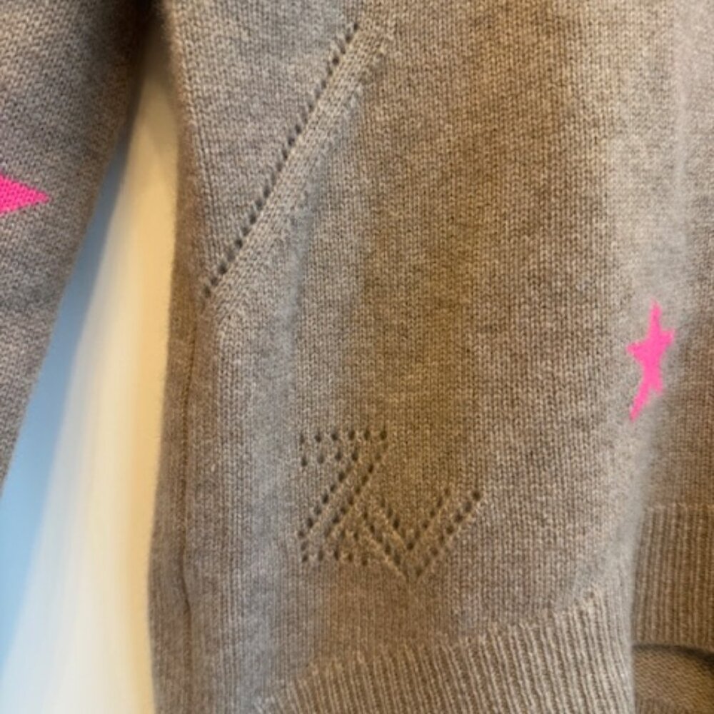 NWT New Zadig & Voltaire Cashmere Markus Stars Sweater Size Small (498 Retail) - Picture 6 of 7